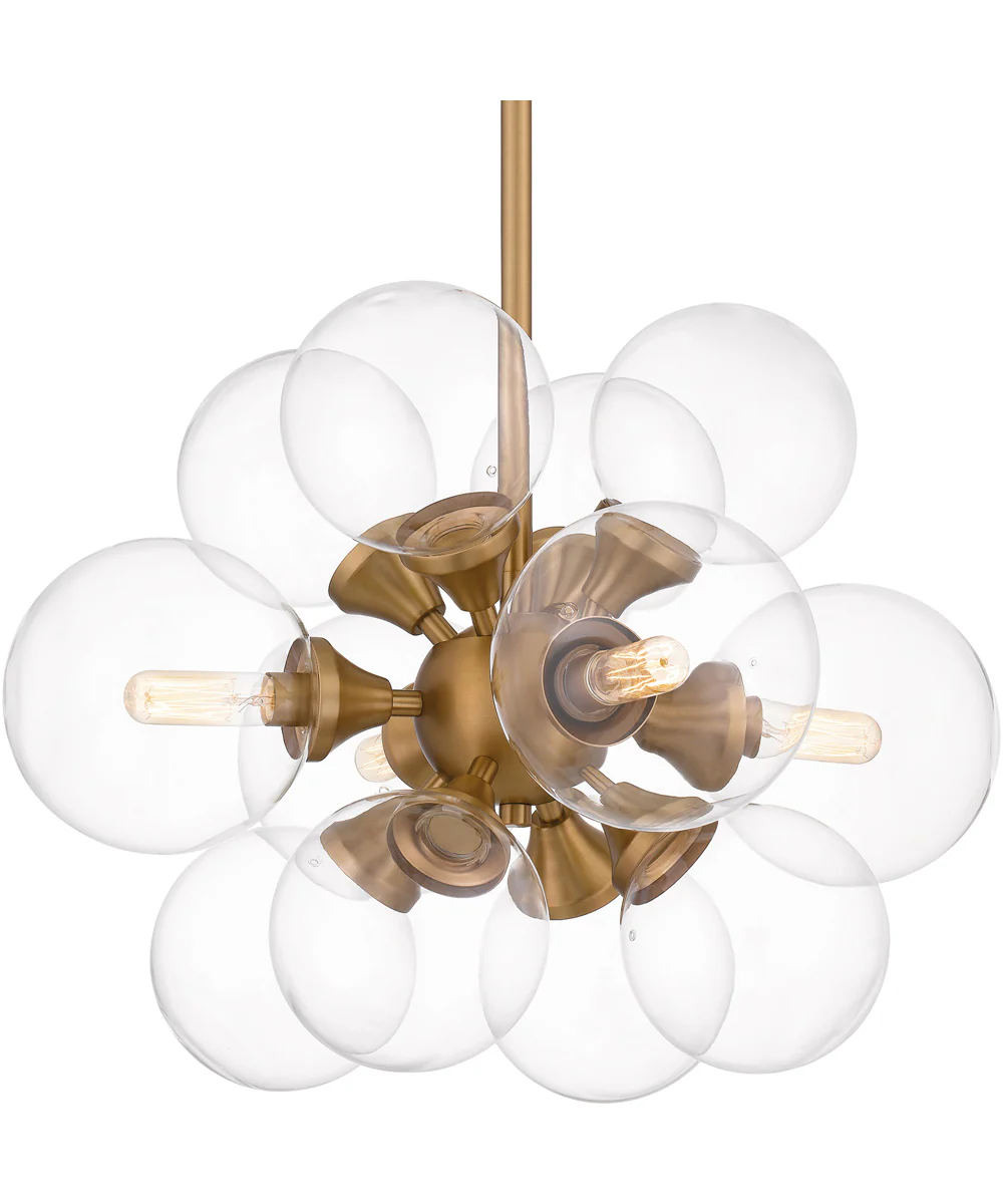 Glinda 4-light Pendant Brushed Weathered Brass - Image 5