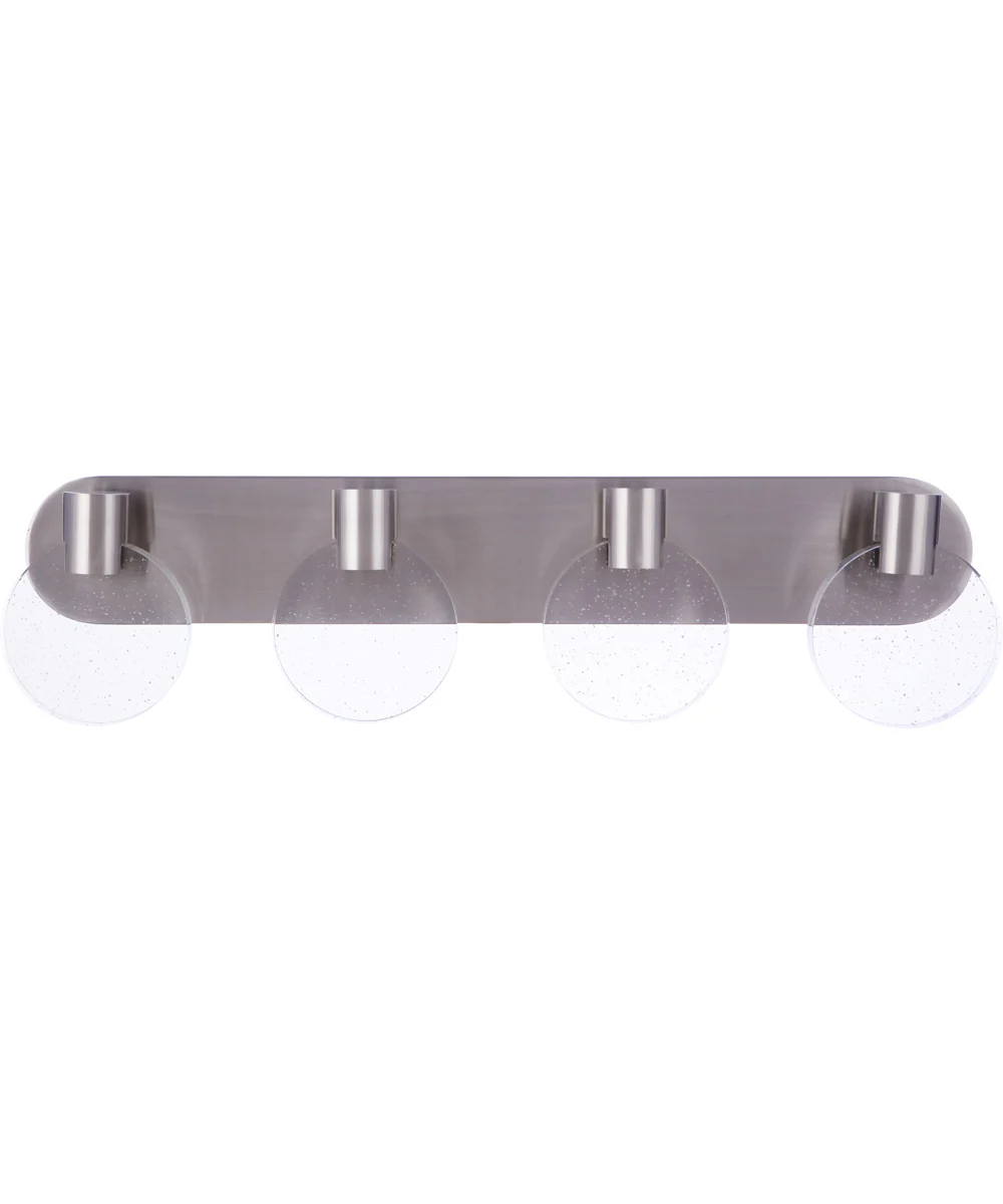 Glisten 4-Light Lighting Brushed Polished Nickel