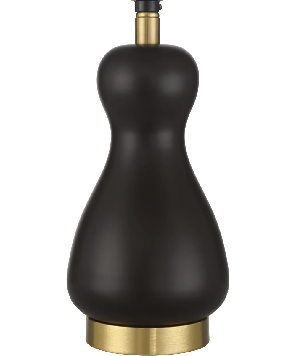 Gloria  1-Light Lighting Flat Black/Satin Brass - Image 8