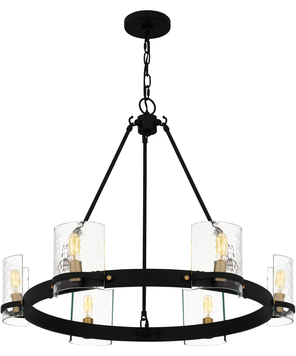 Gloucester 6-light Chandelier Matte Black - Image 4