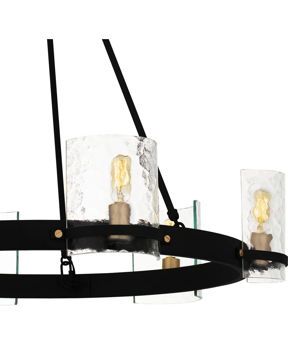 Gloucester 6-light Chandelier Matte Black - Image 5