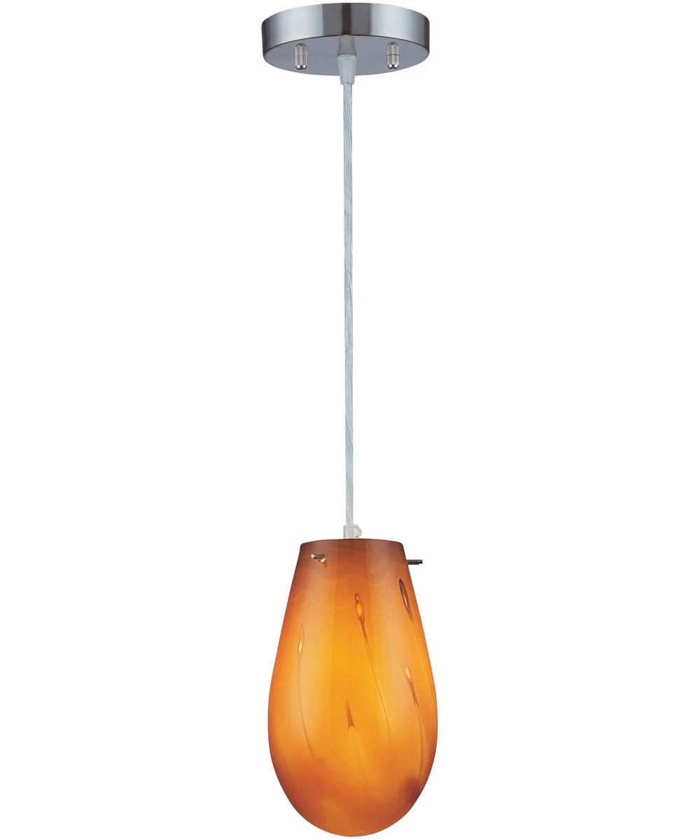 Goccio 1-Light Pendant Lamp Ps/Colored Glass Shade