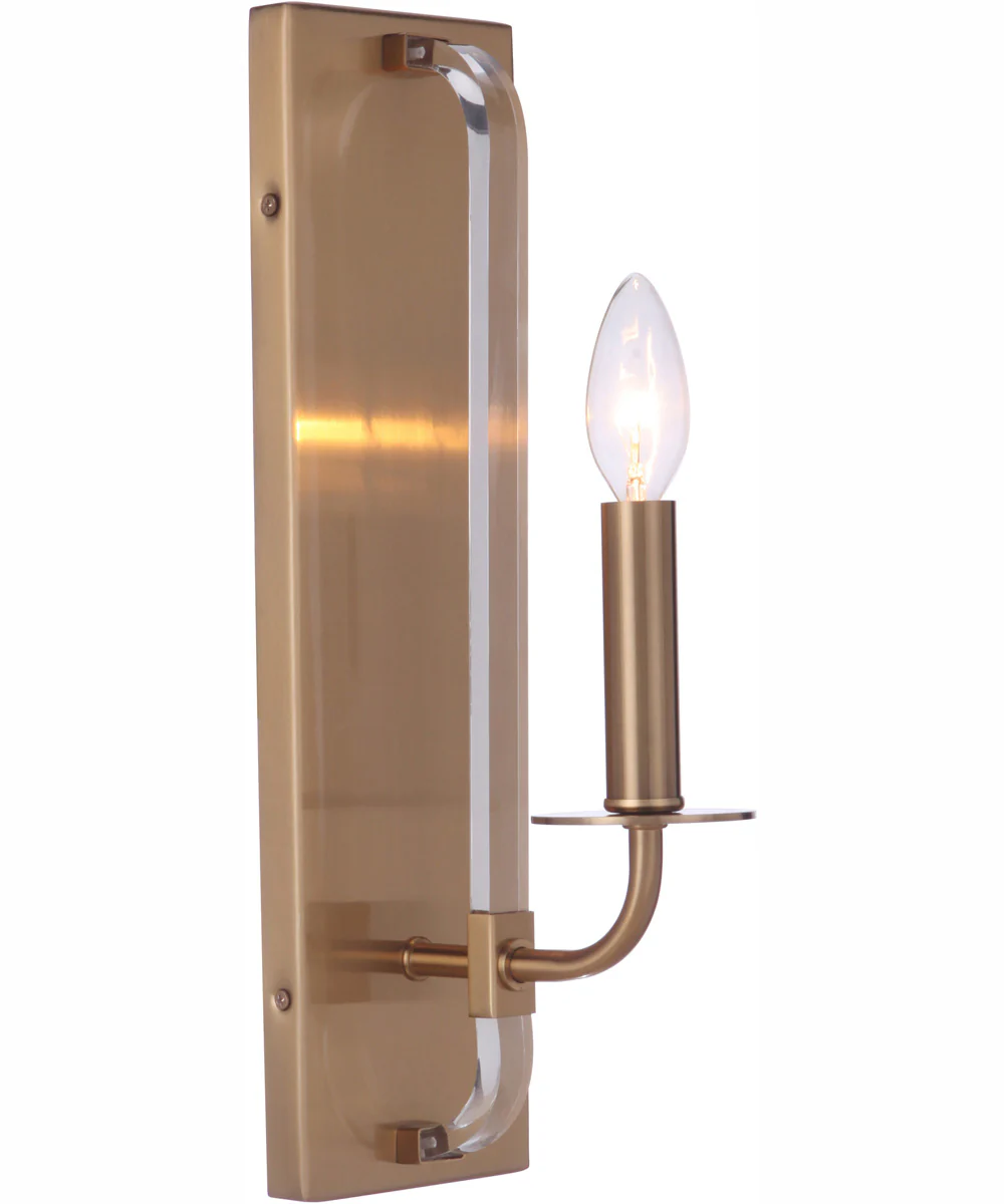 Graclyn 1-Light Wall Sconce Satin Brass - Image 2