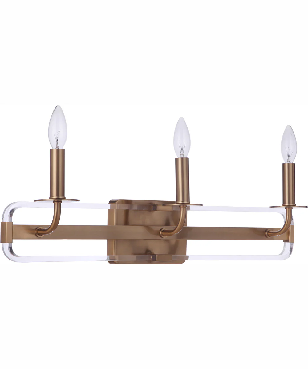 Graclyn 3-Light Vanity Satin Brass
