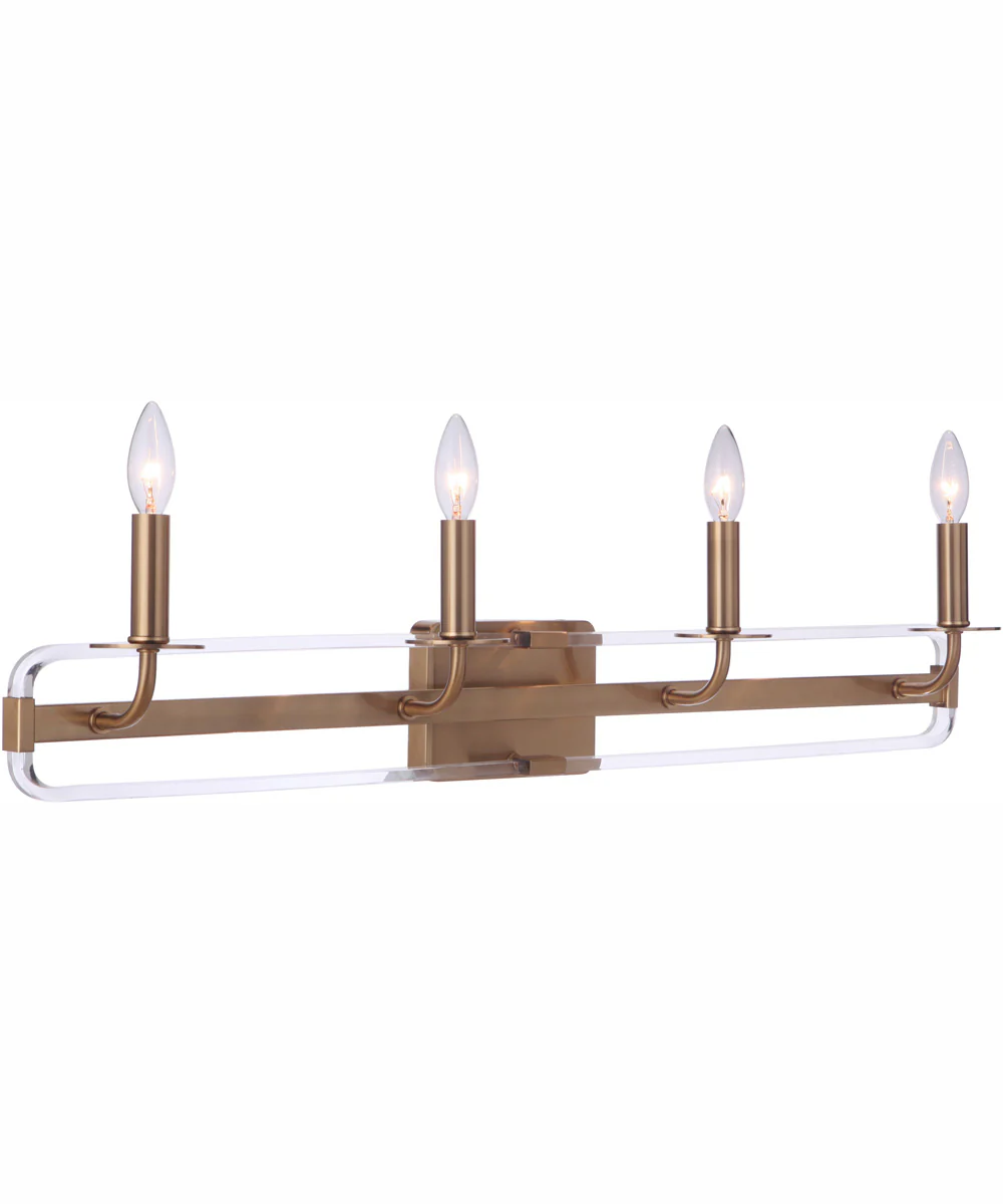 Graclyn 4-Light Vanity Satin Brass - Image 2