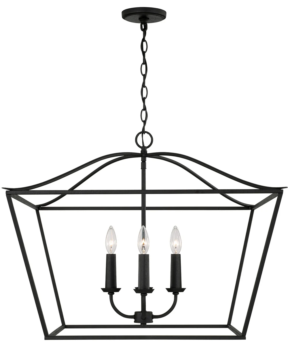 Grady 4-Light Pendant Black Iron - Image 5