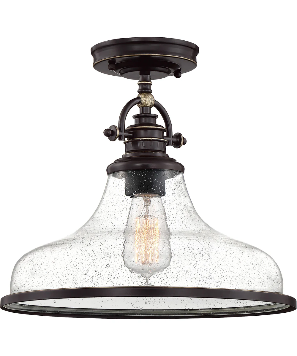Grant 1-light Semi Flush Mount Palladian Bronze