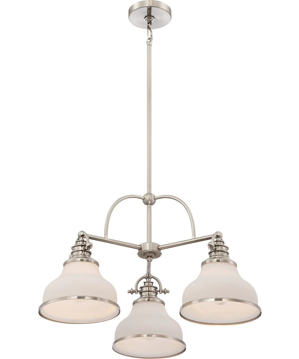 Grant 3-light Chandelier Brushed Nickel - Image 4