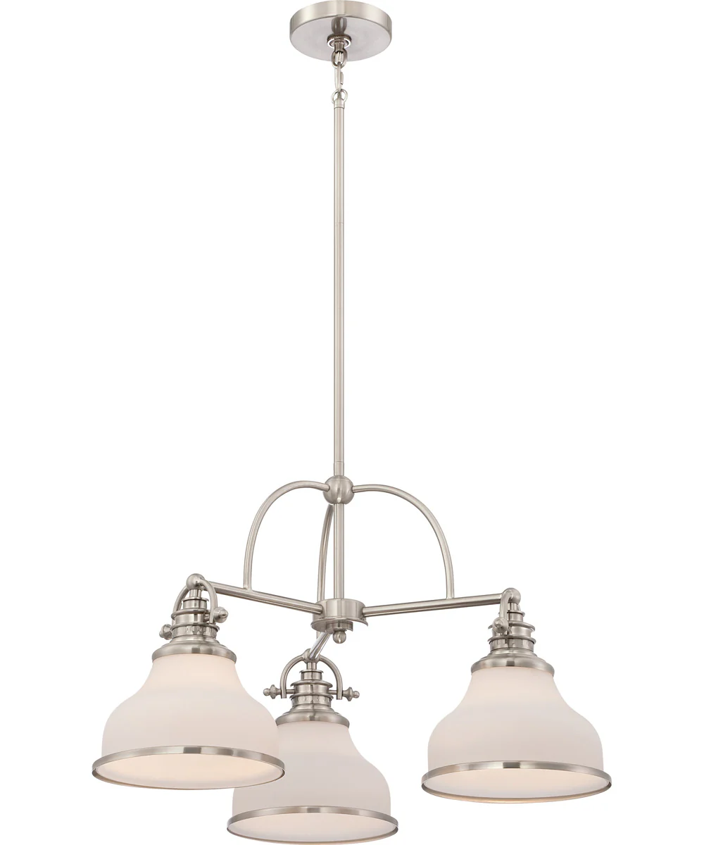 Grant 3-light Chandelier Brushed Nickel - Image 5