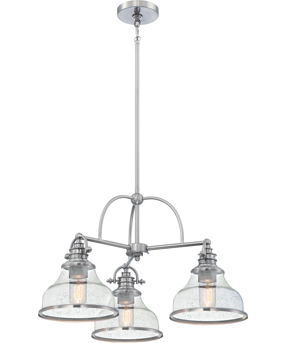 Grant Medium 3-light Chandelier Brushed Nickel - Image 5