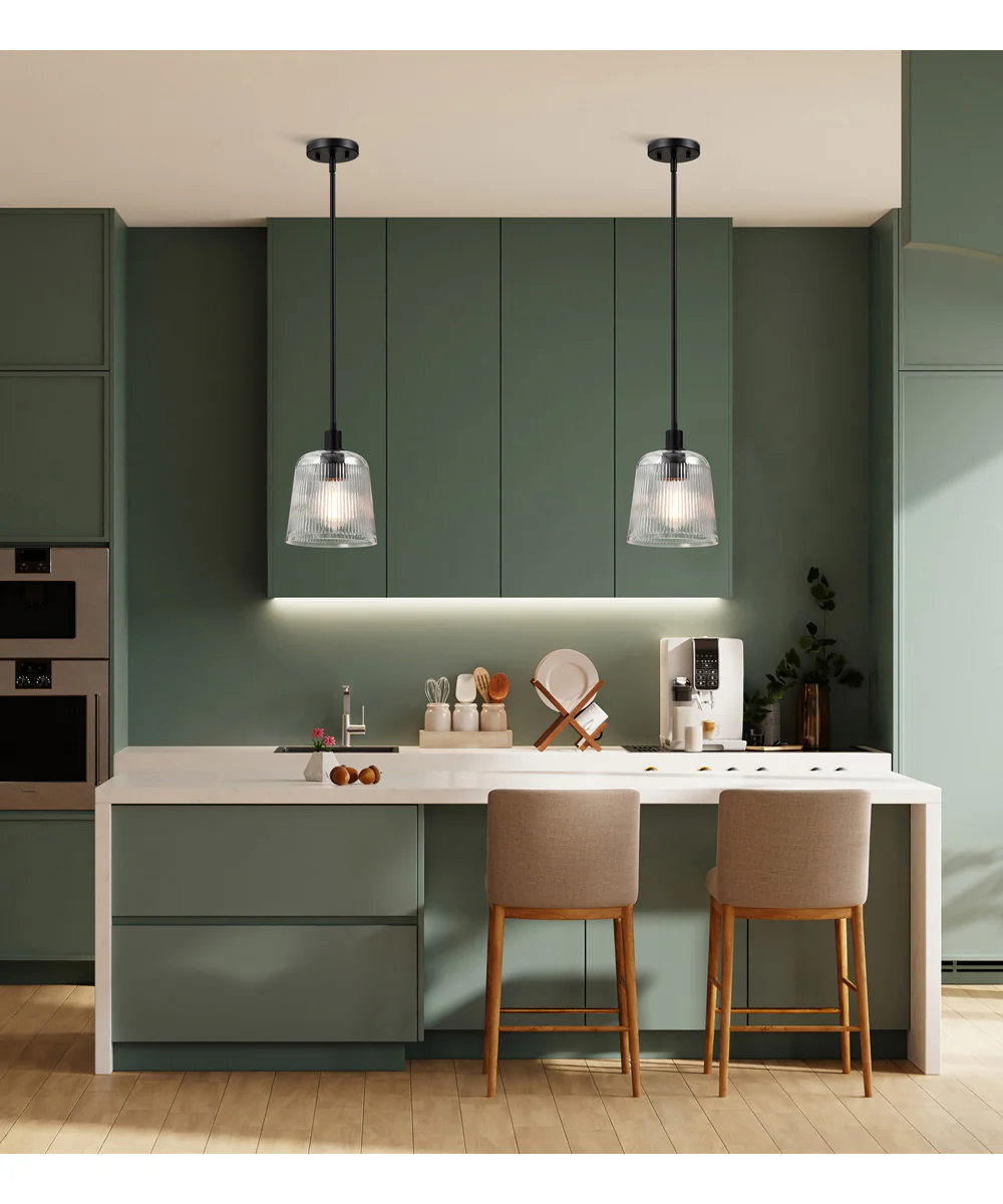 Grayson 1-Light Pendant Matte Black - Image 2