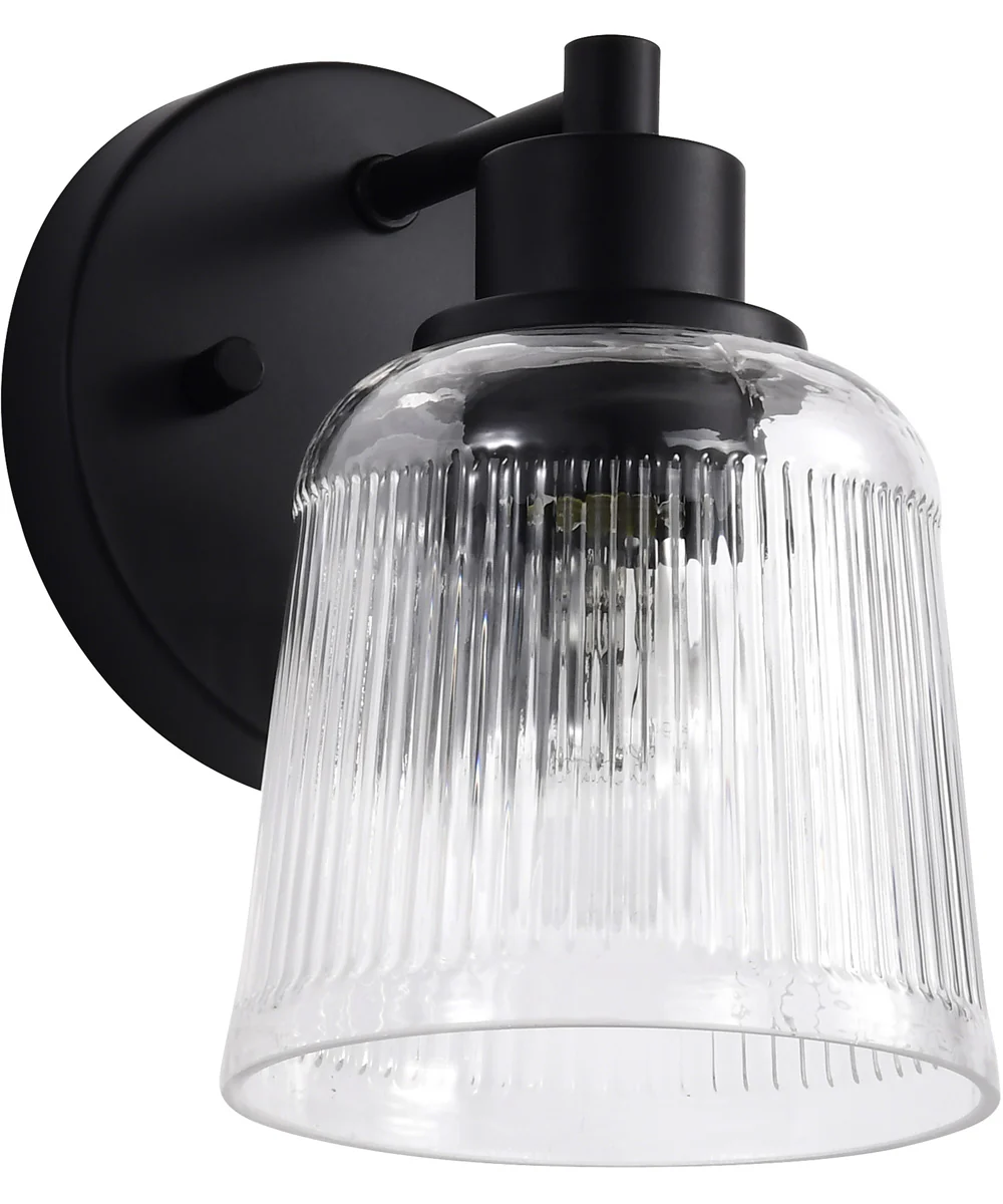 Grayson 1-Light Vanity & Wall Matte Black