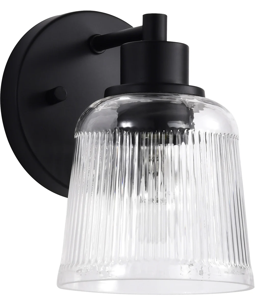 Grayson 1-Light Vanity & Wall Matte Black - Image 3