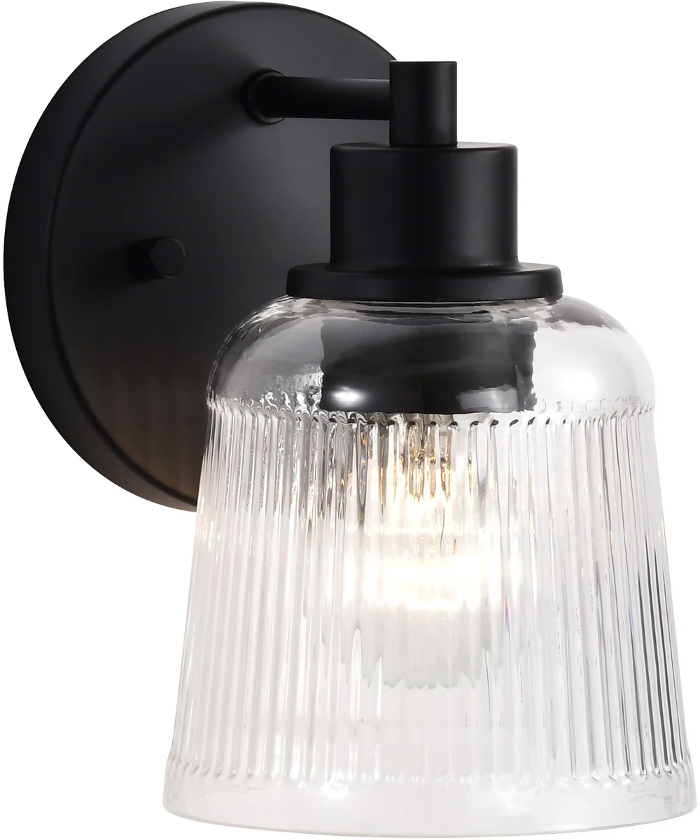 Grayson 1-Light Vanity & Wall Matte Black - Image 6