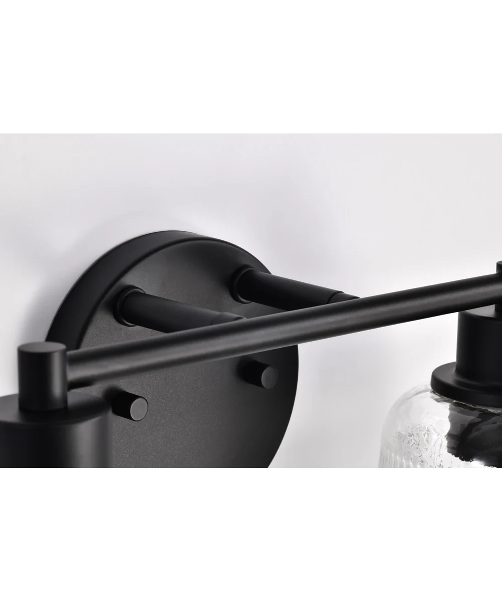 Grayson 2-Light Vanity & Wall Matte Black - Image 10