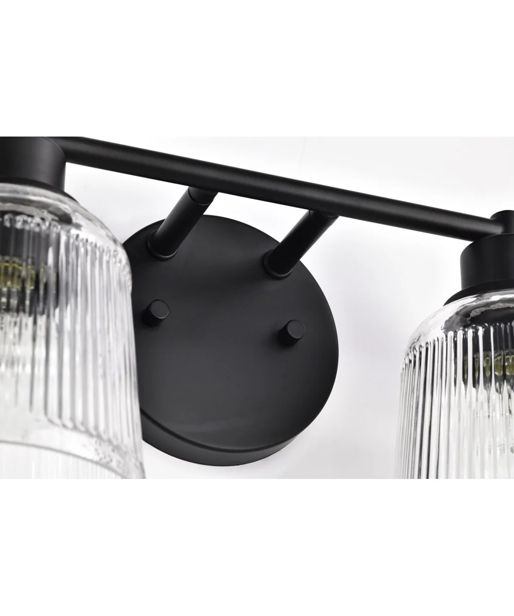 Grayson 2-Light Vanity & Wall Matte Black - Image 12