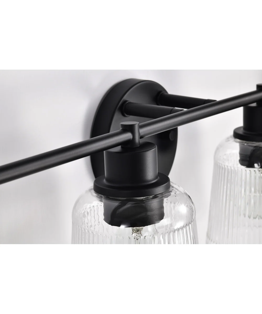 Grayson 4-Light Vanity & Wall Matte Black - Image 11