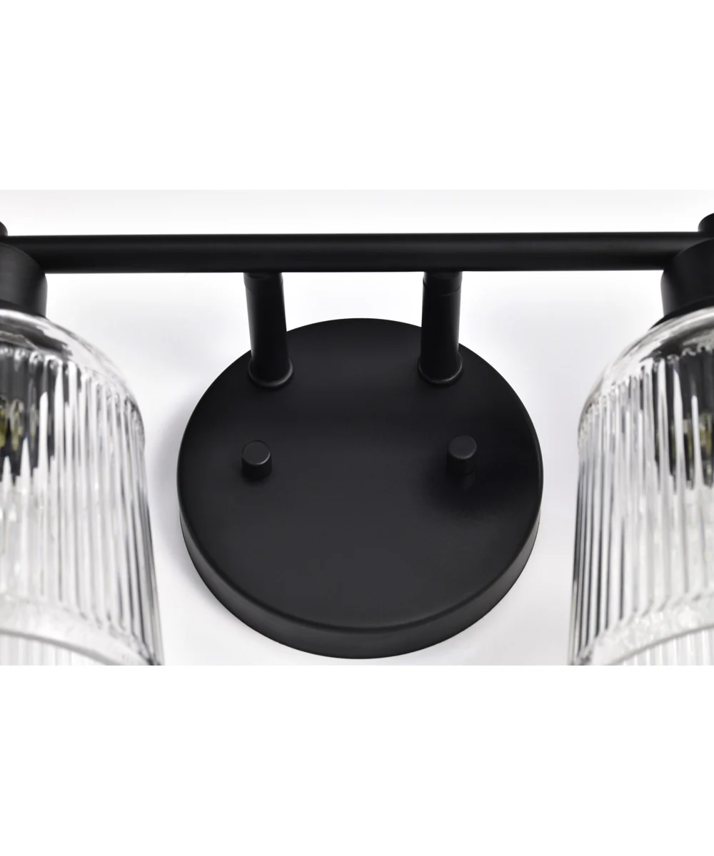 Grayson 4-Light Vanity & Wall Matte Black - Image 12