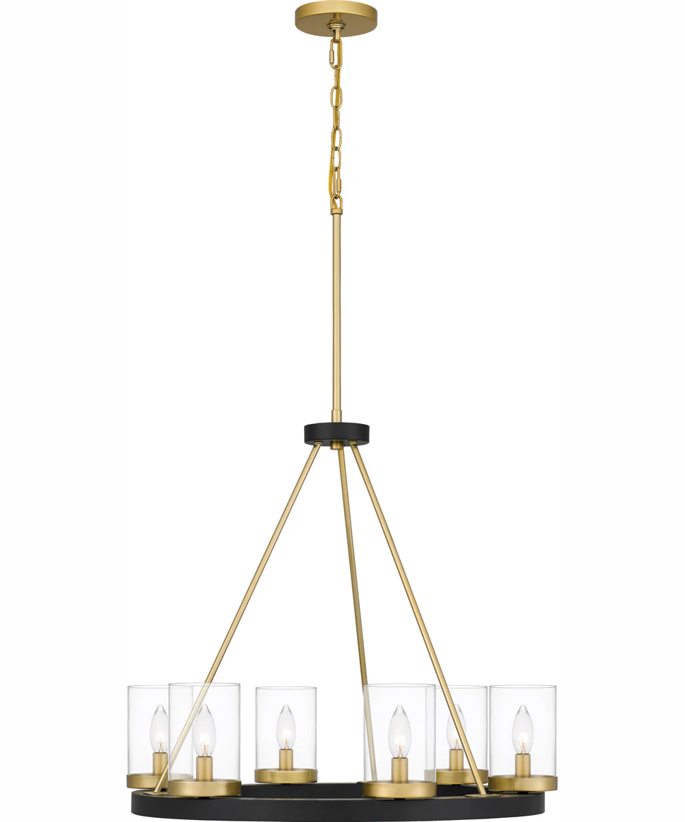Greeley 6-light Chandelier Matte Black - Image 4