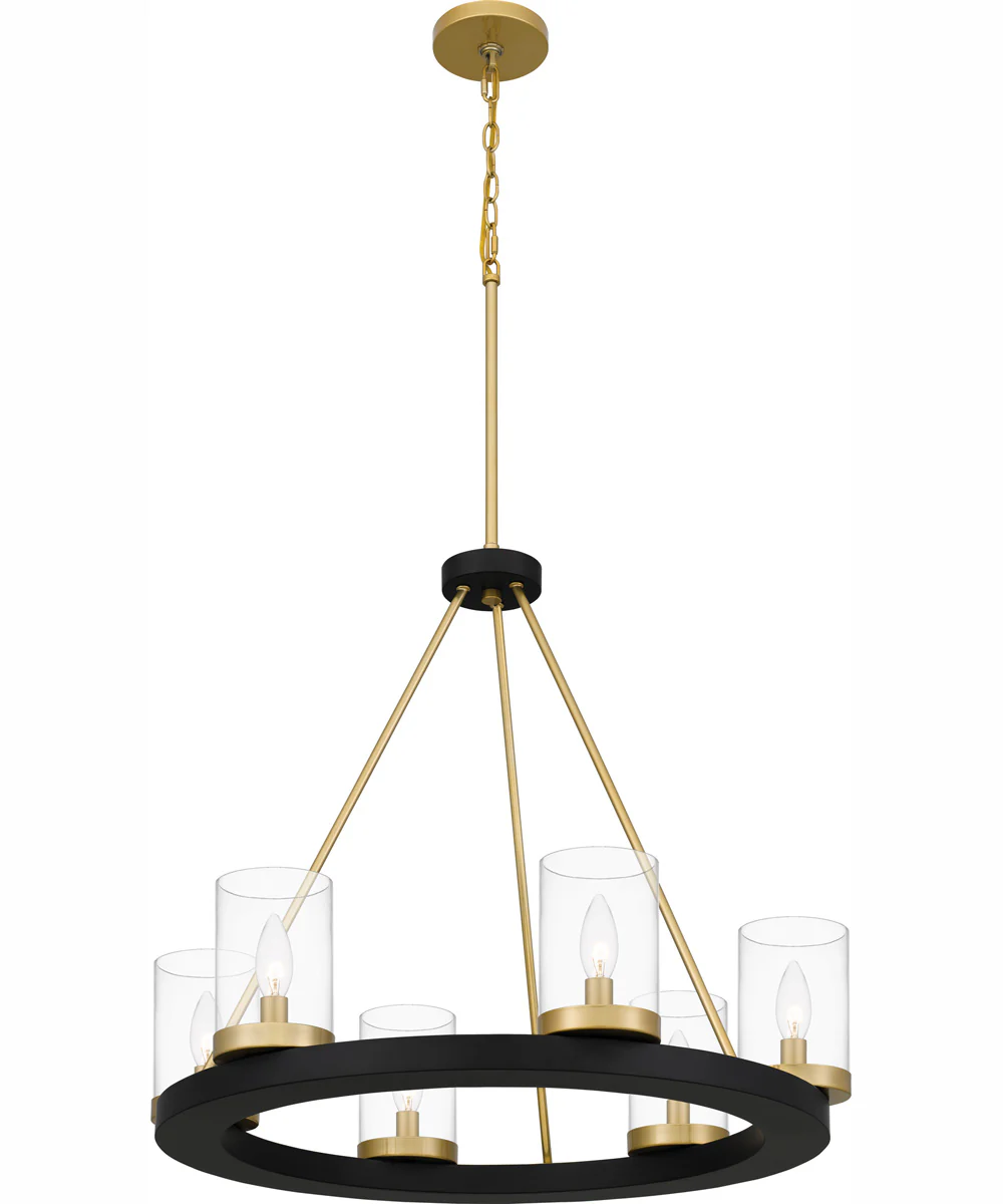 Greeley 6-light Chandelier Matte Black - Image 5