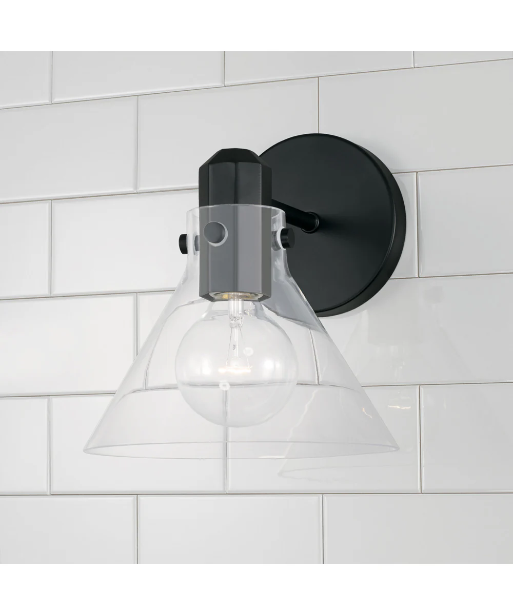 Greer 1-Light Sconce Matte Black - Image 2