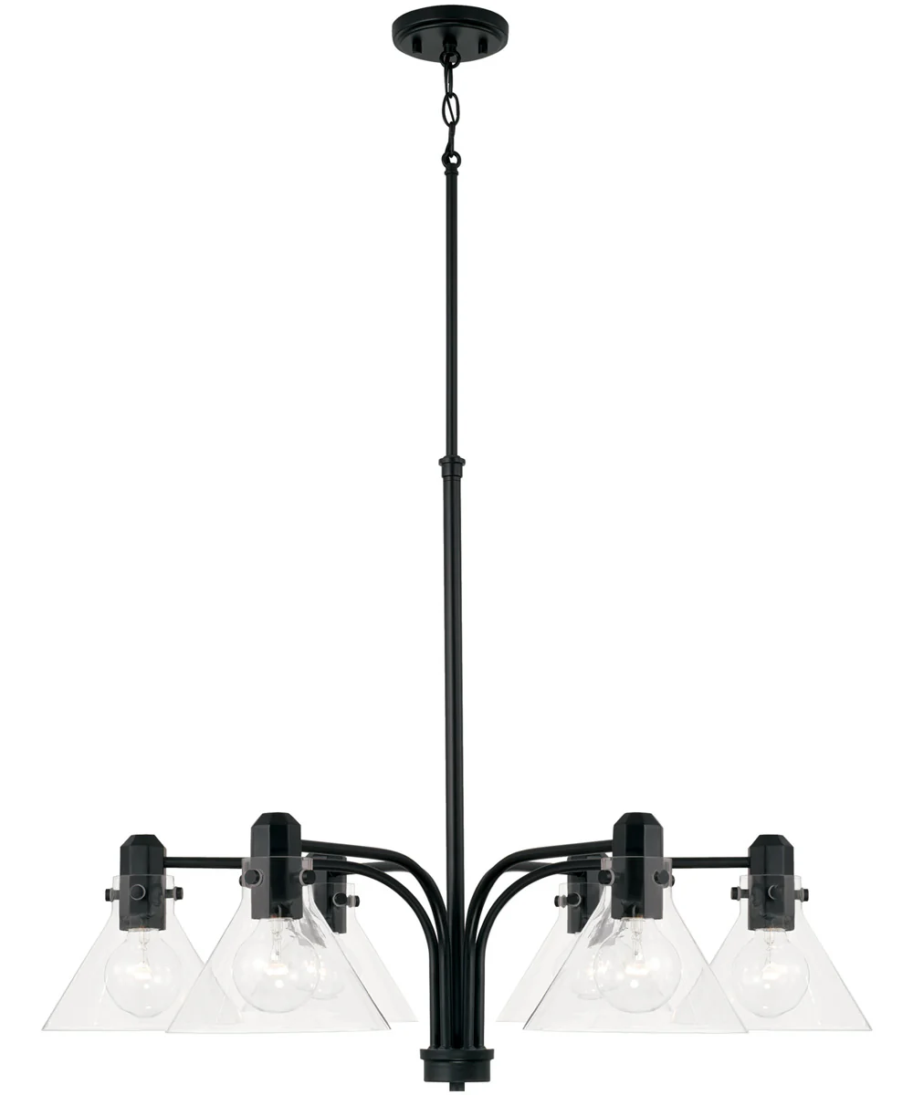 Greer 6-Light Chandelier Matte Black