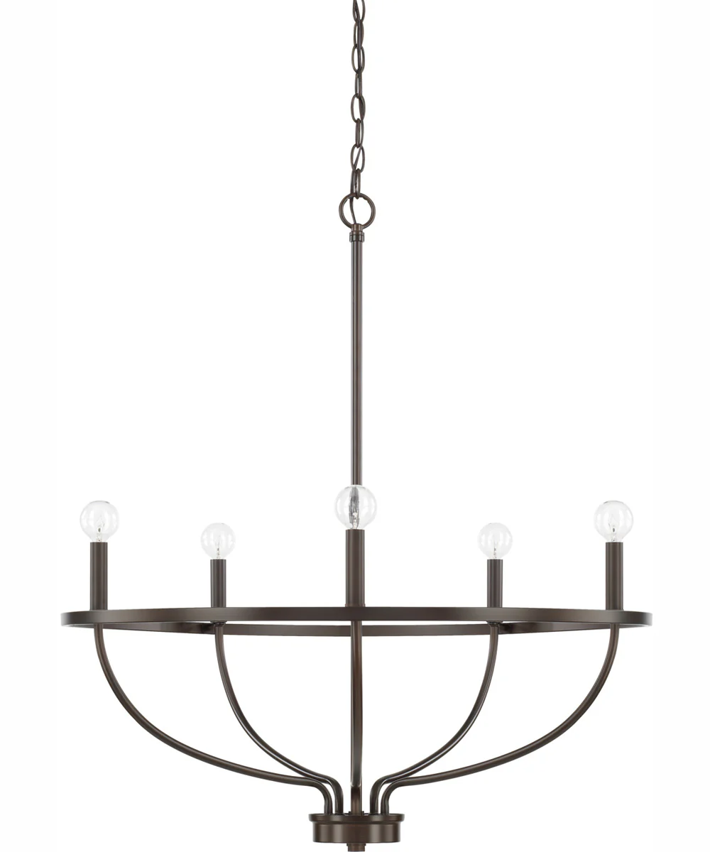Greyson 5-Light Chandelier Bronze