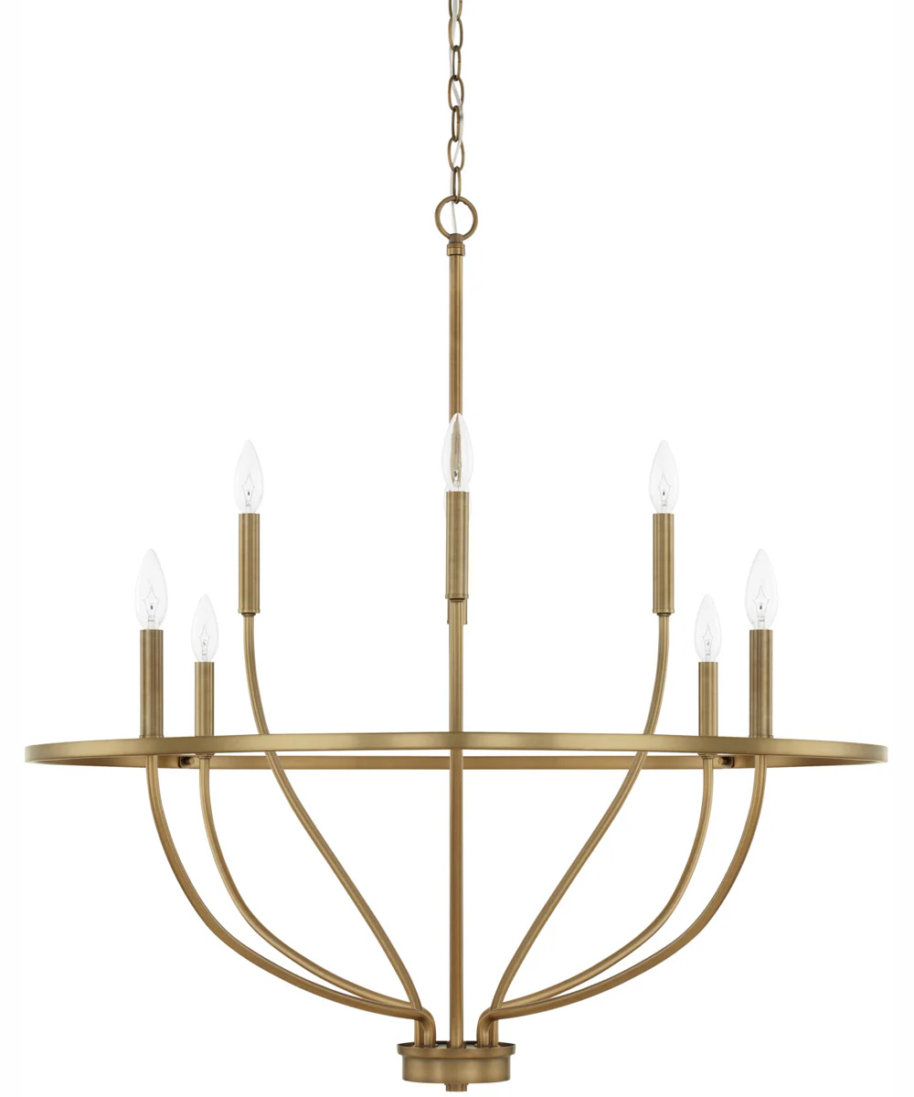 Greyson 8-Light Chandelier Aged Brass