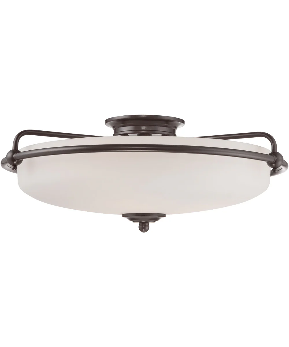 Griffin Extra Large 4-light Flush Mount Palladian Bronze - Image 2