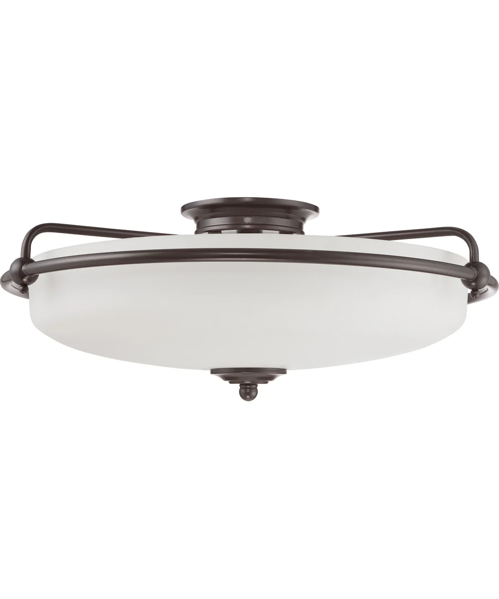 Griffin Extra Large 4-light Flush Mount Palladian Bronze - Image 3