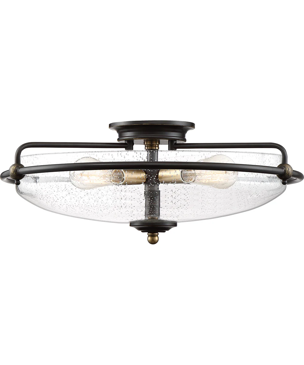 Griffin Extra Large 4-light Flush Mount Palladian Bronze