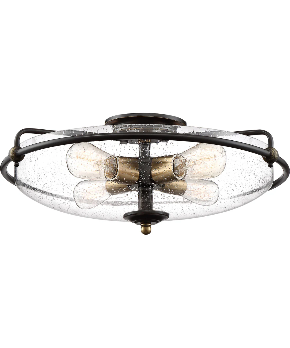Griffin Extra Large 4-light Flush Mount Palladian Bronze - Image 4
