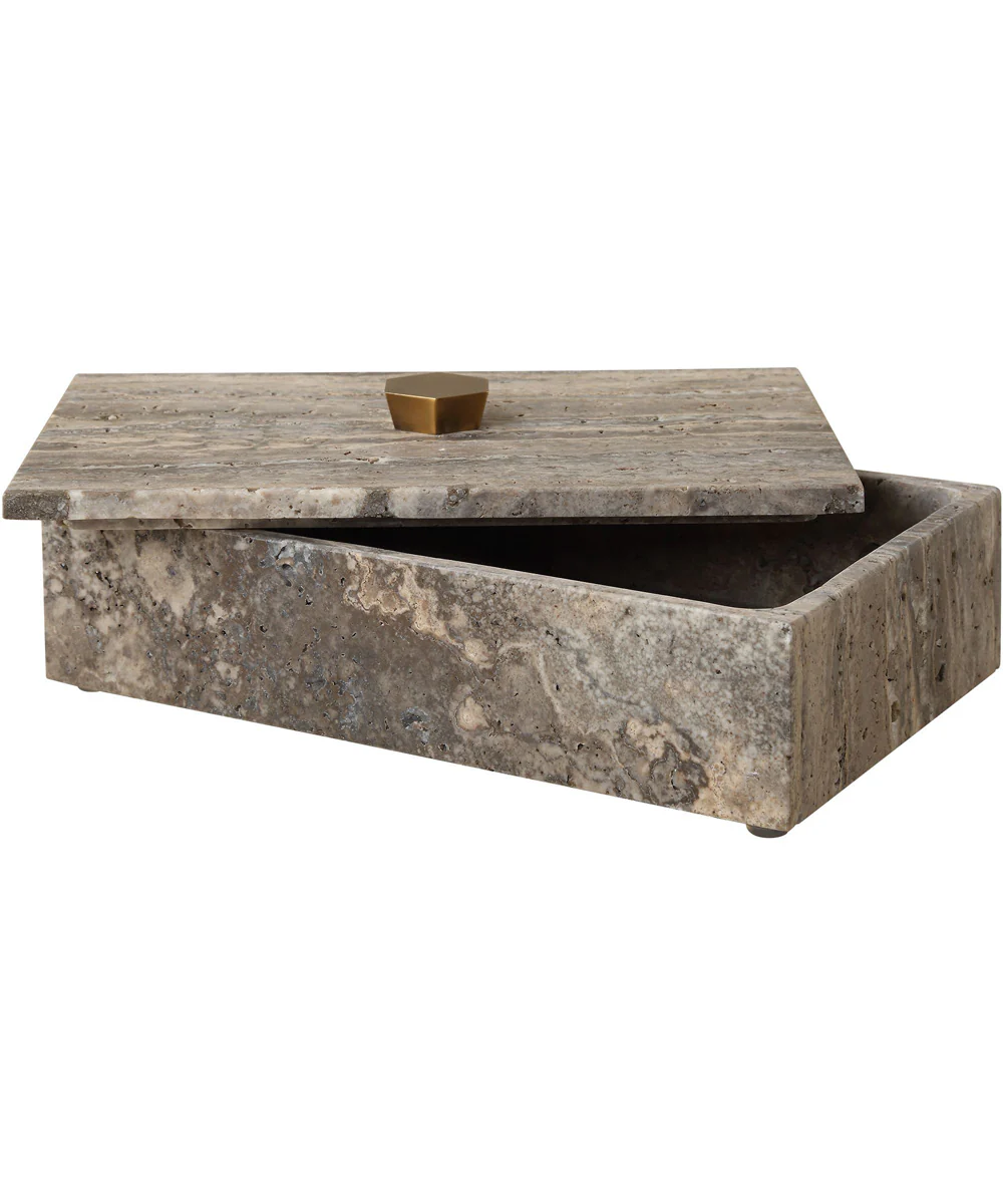 Griseus Travertine Stone Box - Image 5