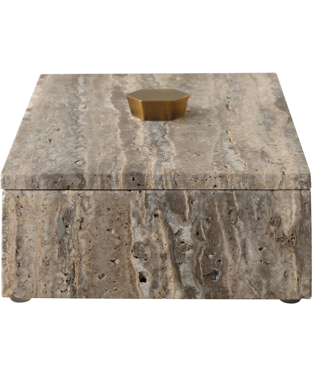 Griseus Travertine Stone Box - Image 6