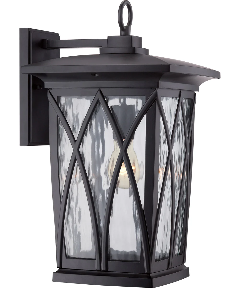 Grover Large 1-light Outdoor Wall Light Mystic Black - Image 2