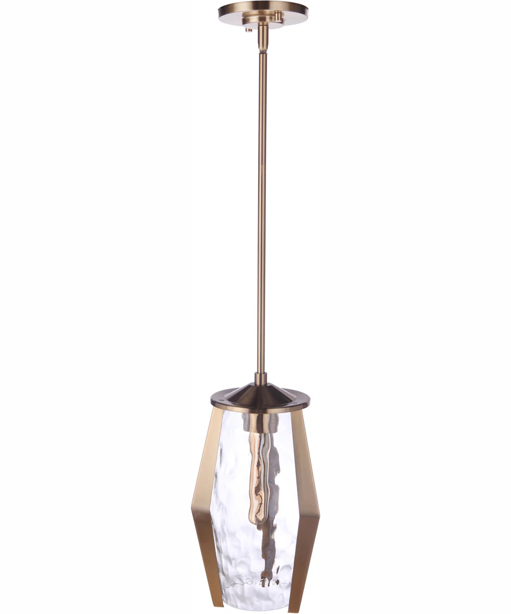 Guiding Star 1-Light Mini Pendant Satin Brass - Image 6