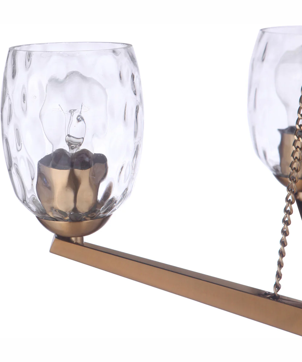 Guiding Star 4-Light Chandelier Satin Brass - Image 3