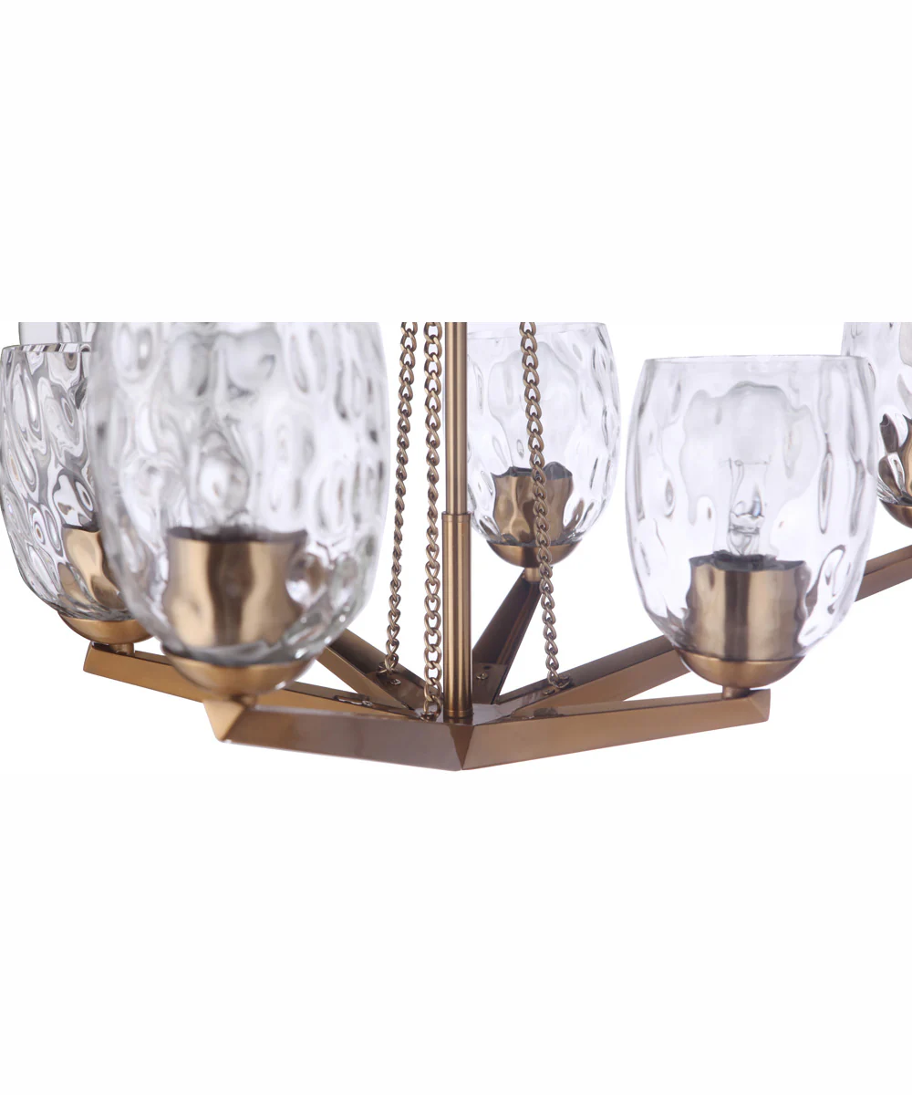 Guiding Star 6-Light Chandelier Satin Brass - Image 5