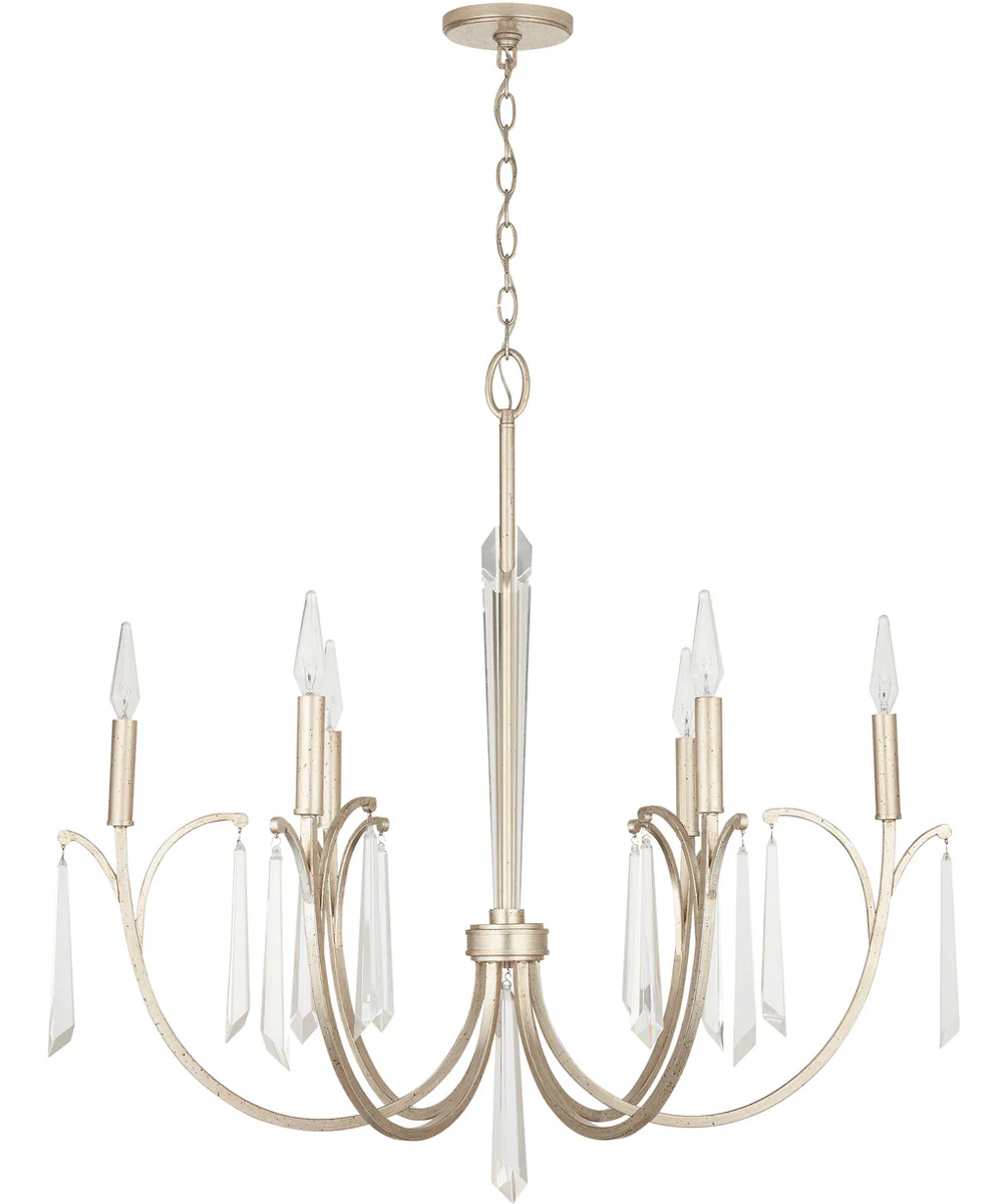 Gwyneth 6-Light Chandelier Winter Gold