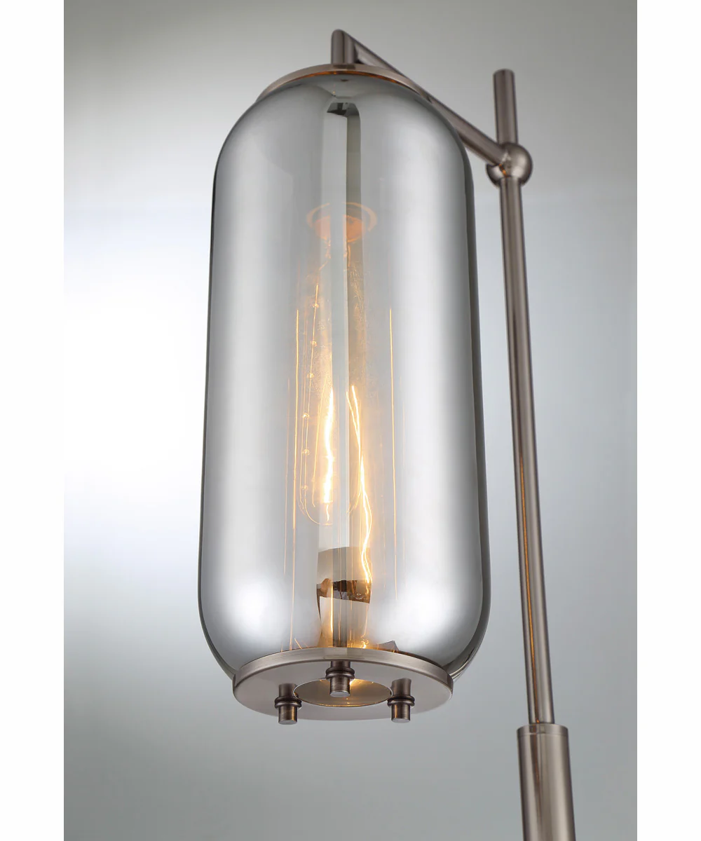 Hagen 1-Light Table Lamp G/Smoke Glass Shade - Image 2