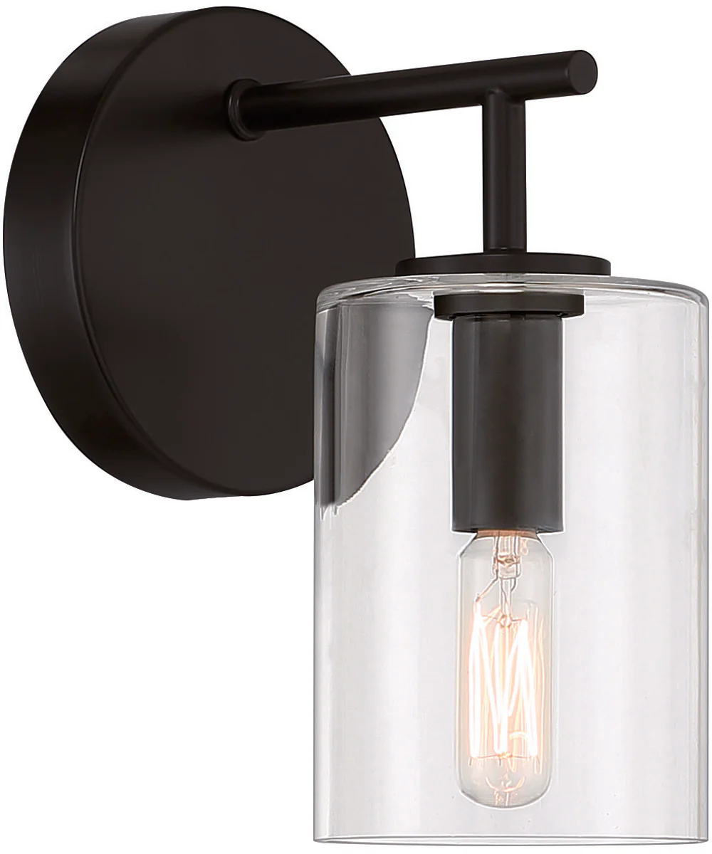 Hailie 1-Light Wall Sconce Flat Black - Image 2