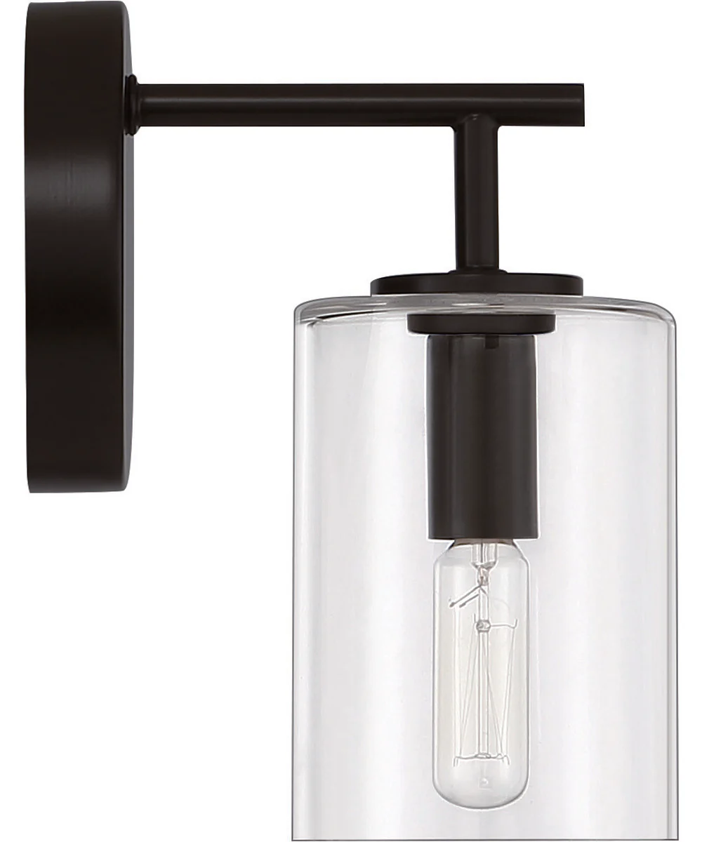 Hailie 1-Light Wall Sconce Flat Black - Image 5