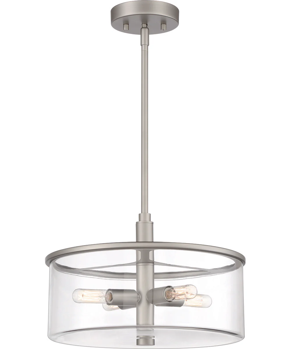 Hailie 4-Light Pendant Satin Nickel - Image 2