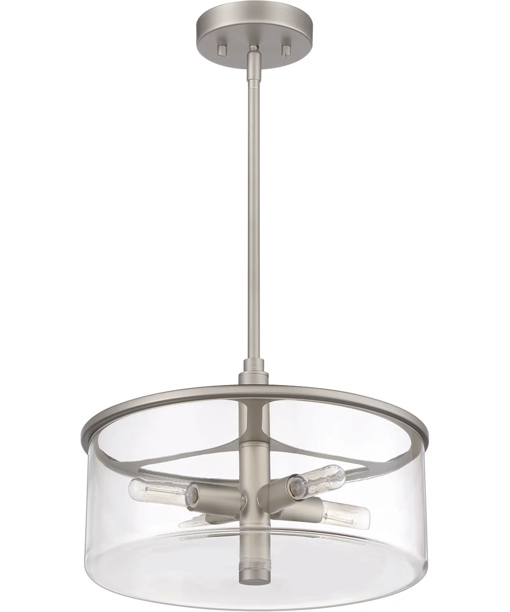 Hailie 4-Light Pendant Satin Nickel - Image 3