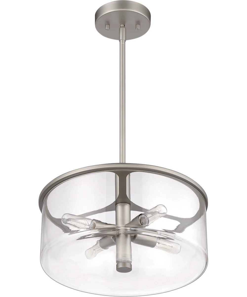 Hailie 4-Light Pendant Satin Nickel - Image 4