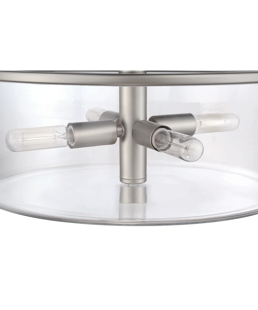 Hailie 4-Light Pendant Satin Nickel - Image 7