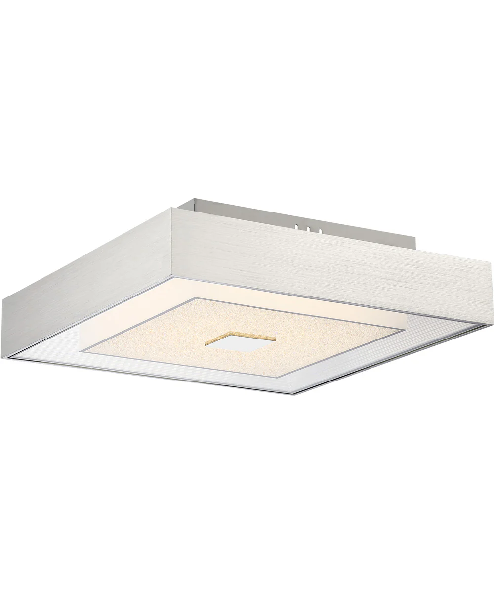 Halona Led Flush Mount Chrome/Aluminum/Diamond Glass