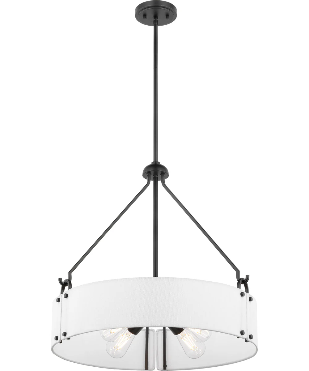 Halter 4-Light Pendant Matte Black - Image 3