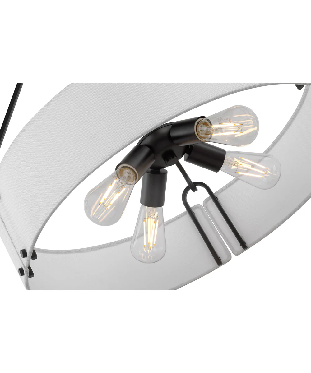 Halter 4-Light Pendant Matte Black - Image 4