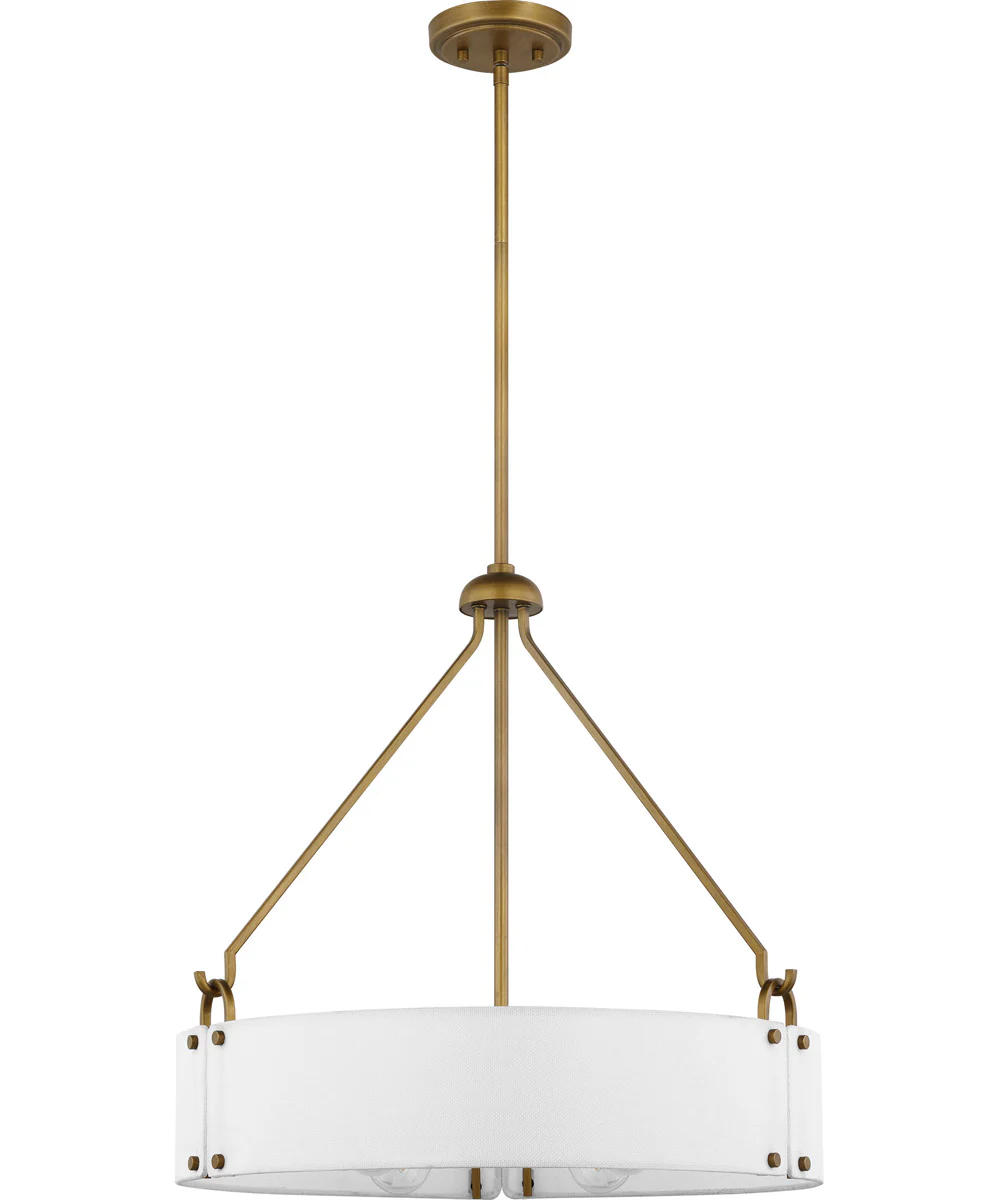 Halter 4-Light Pendant Natural Brass - Image 2